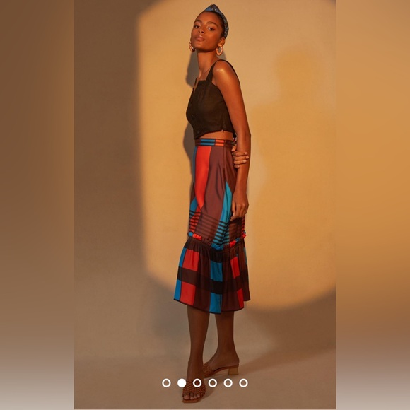 Eva Franco flounced midi skirt - Picture 3 of 5